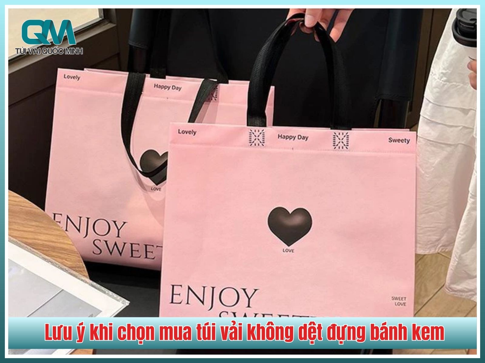 Lưu ý khi chọn mua túi vải không dệt đựng bánh kem