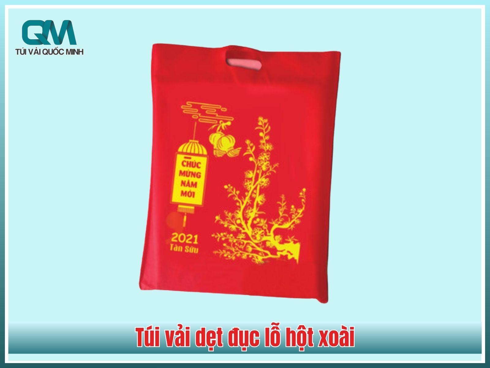 Túi vải dẹt đục lỗ hột xoài