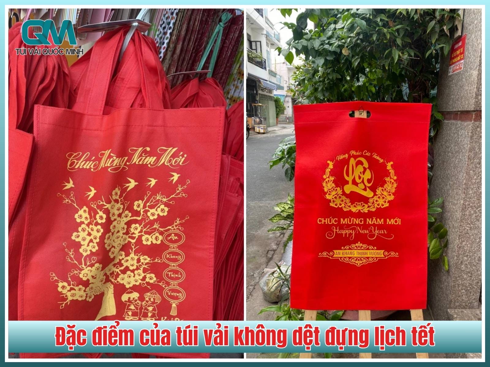 Đặc điểm của túi vải không dệt đựng lịch tết