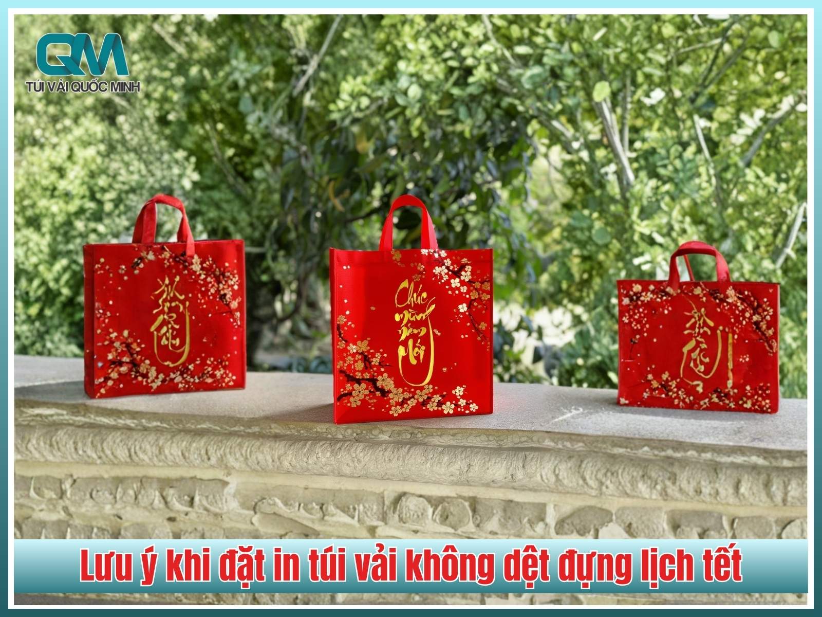Lưu ý khi đặt in túi vải không dệt đựng lịch tết