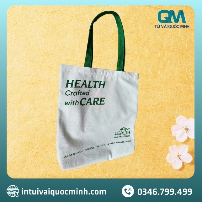 Quy trình đặt may túi vải canvas in logo phòng khám đa khoa