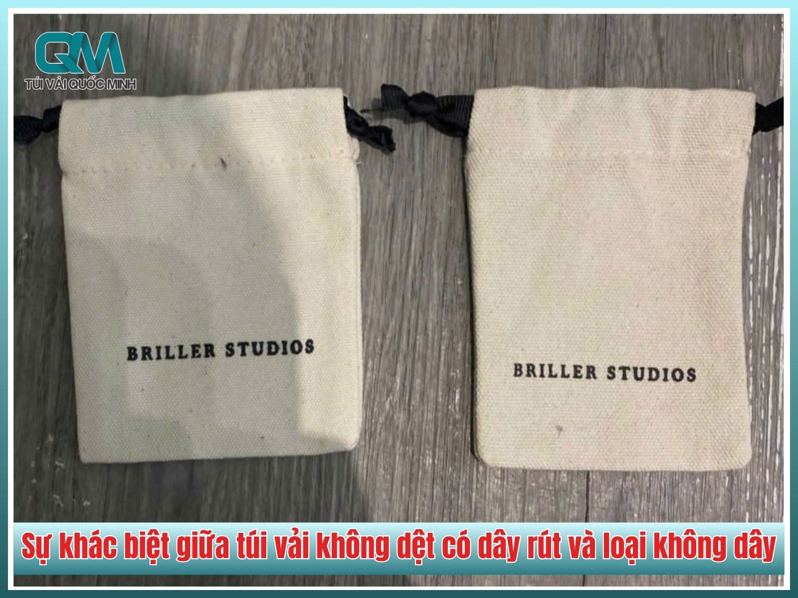 Sự khác biệt giữa túi vải không dệt có dây rút và loại không dây