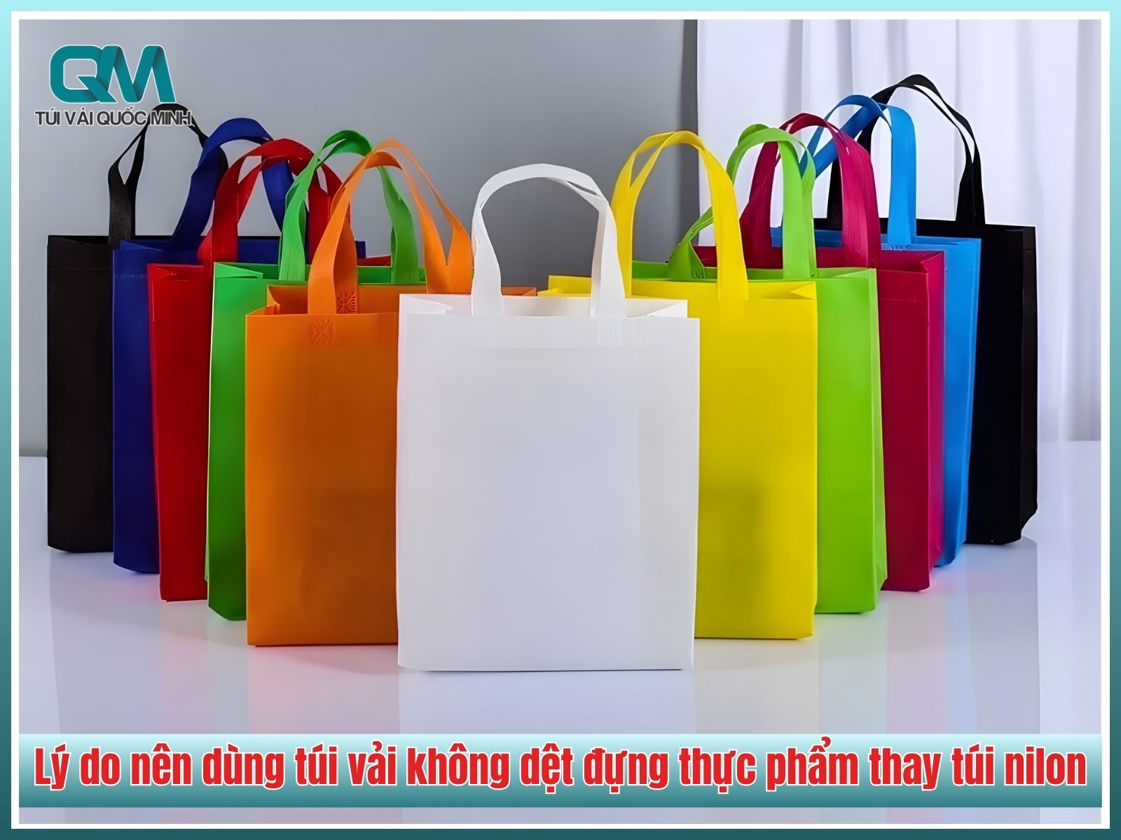 Lý do nên dùng túi vải không dệt đựng thực phẩm thay túi nilon