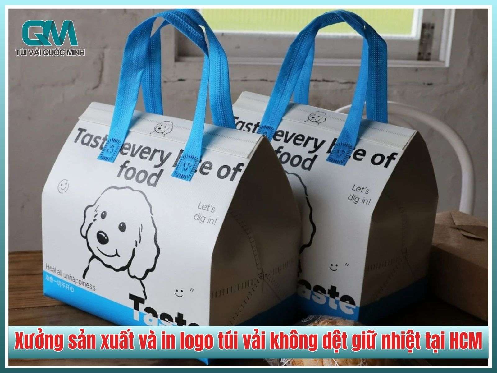 Xưởng sản xuất và in logo túi vải không dệt giữ nhiệt tại HCM