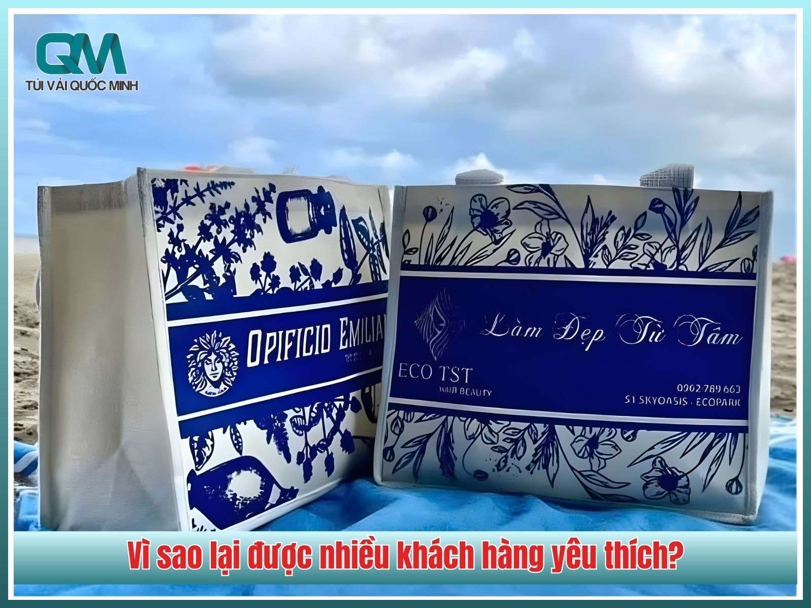 Vì sao túi vải linen in logo PREMIER SKINHEALTH được nhiều khách hàng yêu thích?