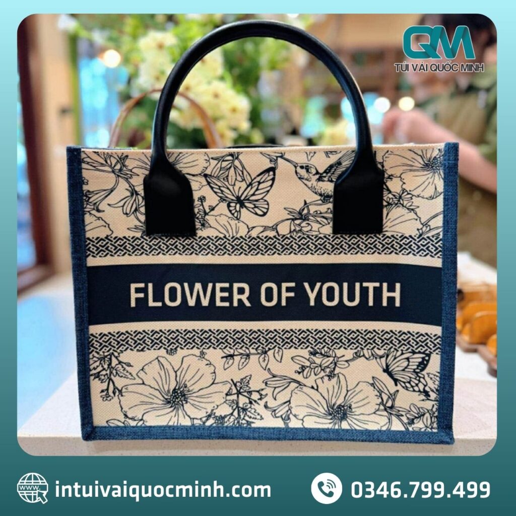 [Thumnail] Túi vải linen in logo spa