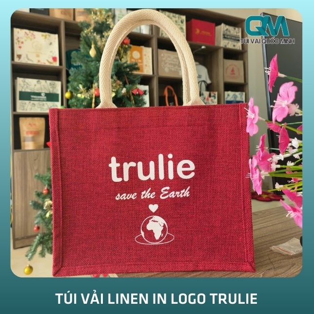 Thông tin về túi vải Linen in logo Trulie