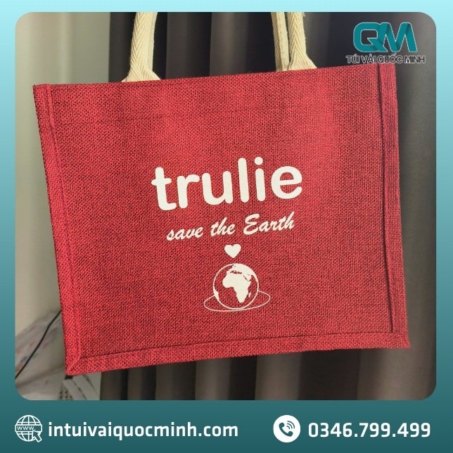 Quy trình sản xuất túi vải Linen in logo Trulie