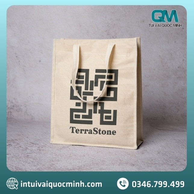 Túi vải Linen in logo cửa hàng gạch ốp lát