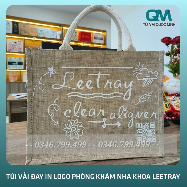 Đặc điểm của túi vải đay in logo phòng khám nha khoa Leetray