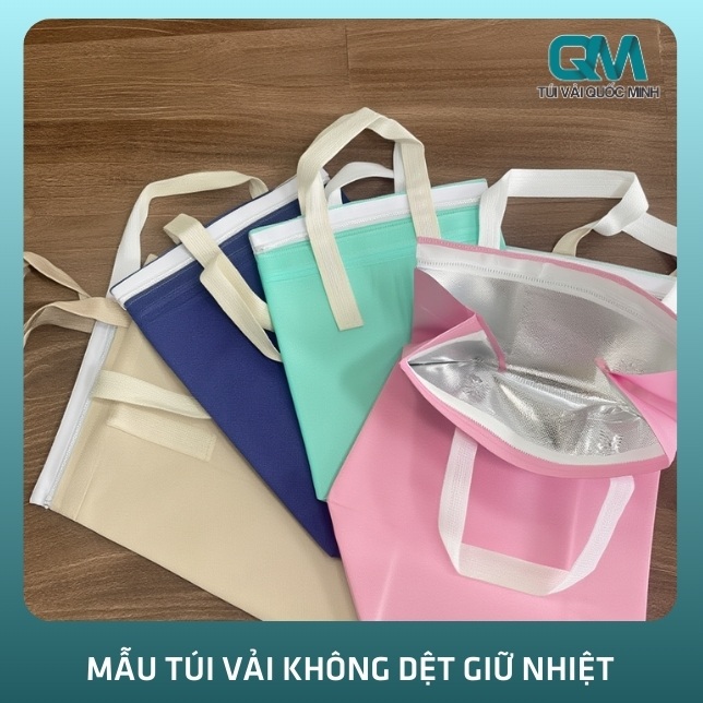 Mẫu túi vải không dệt giữ nhiệt