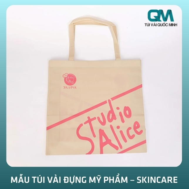 Mẫu túi vải đựng mỹ phẩm – skincare