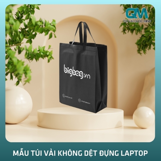 Mẫu túi vải không dệt đựng laptop