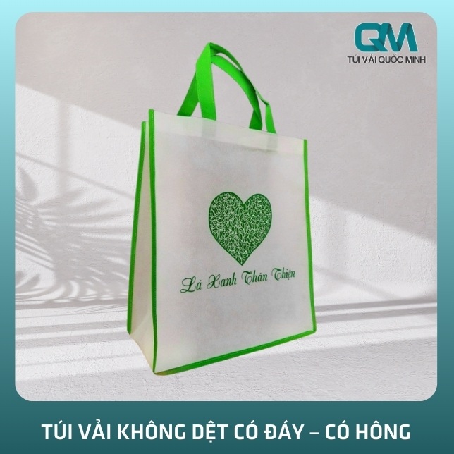Túi vải không dệt có đáy - có hông