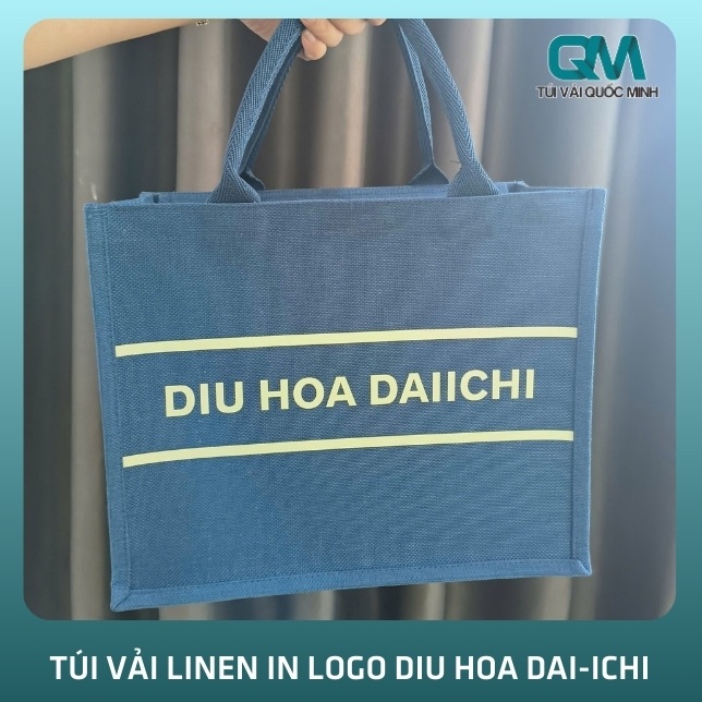 Thông tin về túi vải linen in logo DIU HOA DAI-ICHI