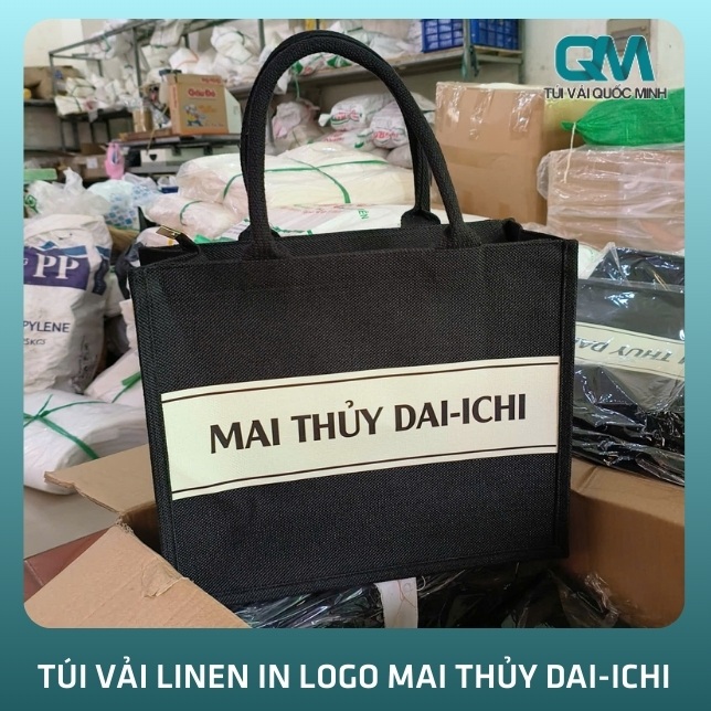 Thông tin về túi vải linen in logo Mai Thủy DAI-ICHI