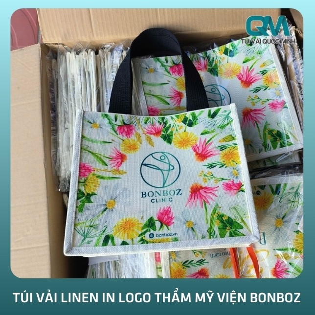 Thông tin về túi vải Linen in logo Thẩm mỹ viện Bonboz