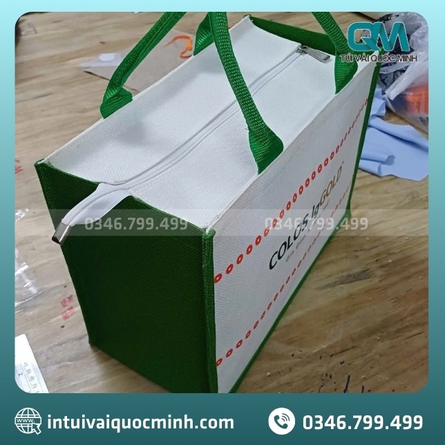 Xưởng sản xuất túi vải đay - Linen in logo COLOS IgGOLD chất lượng giá rẻ tại TPHCM