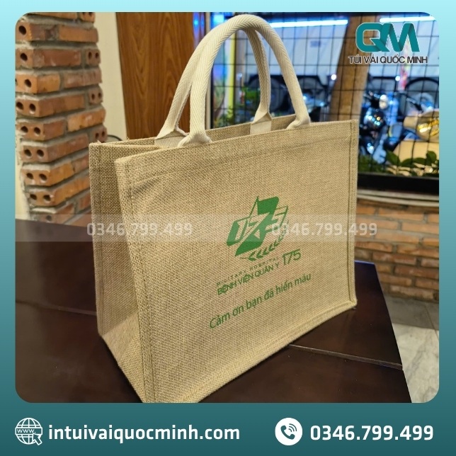 Đặt may túi vải đay in logo Bệnh Viện Quân Y 175 ở đâu uy tín?
