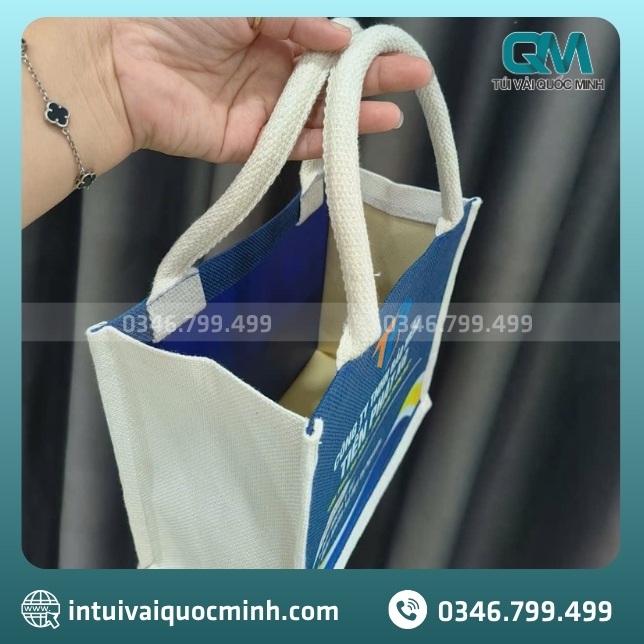Hình ảnh thực tế túi vải đay - linen Bảo Hiểm Tiến Phát KG do Quốc Minh thiết kế