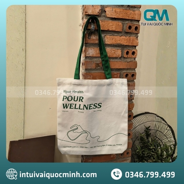 Điểm đặc biệt của túi canvas in logo Vigor Health