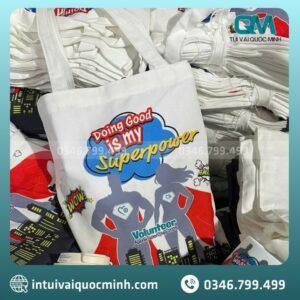 Ưu điểm của túi canvas in logo lưu niệm