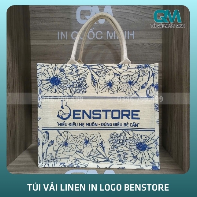 Thông tin về túi vải Linen in logo Benstore