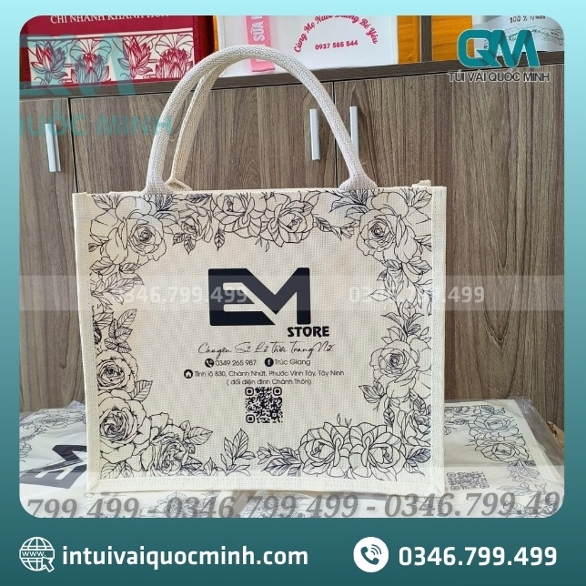 Túi vải Linen in logo EM Store có điểm gì nổi bật?