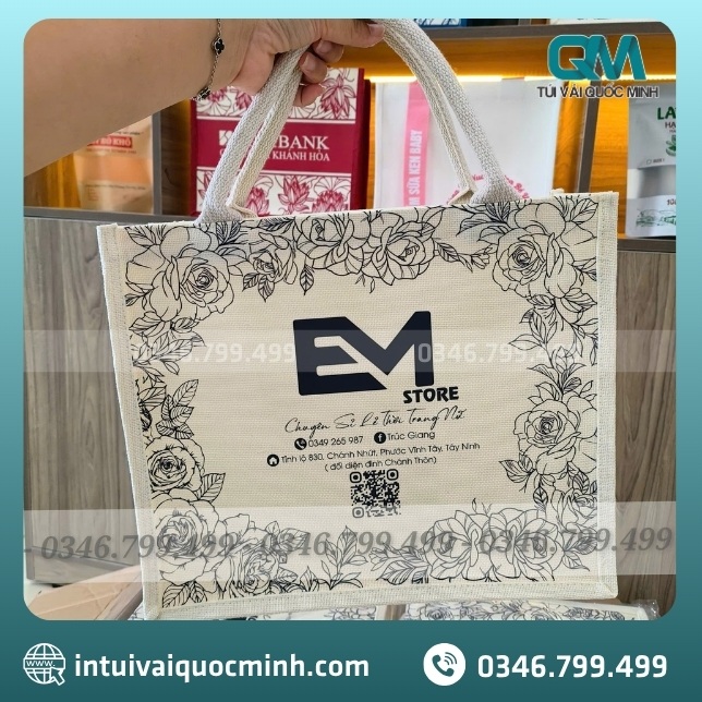 Túi vải Linen in logo EM Store có điểm gì nổi bật?