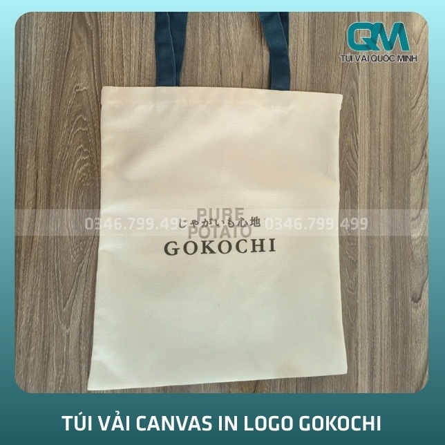 Tổng quan về túi vải canvas in logo GOKOCHI