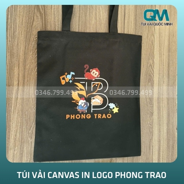 Giới thiệu về túi vải canvas in logo PHONG TRAO