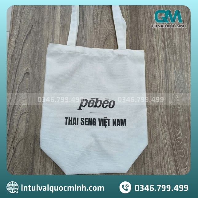 Ưu điểm của túi vải canvas in logo Pébéo