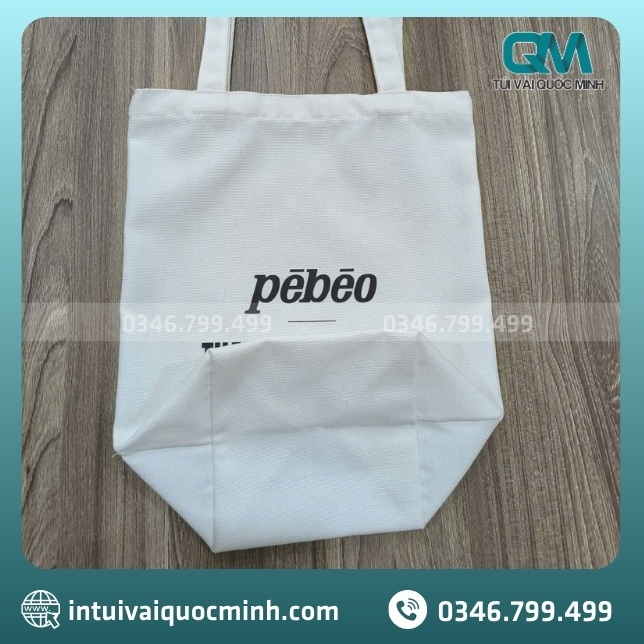 Ưu điểm của túi vải canvas in logo Pébéo