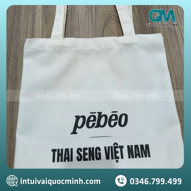 Ưu điểm của túi vải canvas in logo Pébéo