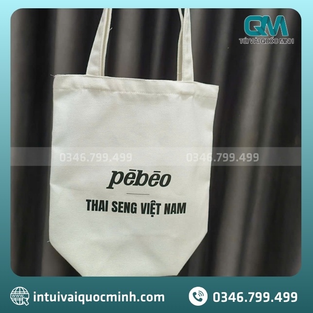 Ưu điểm của túi vải canvas in logo Pébéo