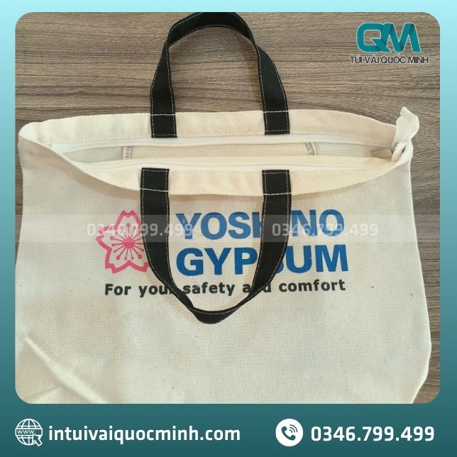 Xưởng may túi vải canvas in logo YOSHINO GYPSUM giá sỉ tại TPHCM