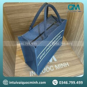 Xưởng may túi vải đay Linen đơn sắc in logo theo yêu cầu giá sỉ