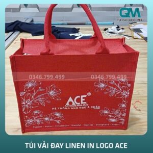 Tổng quan về túi vải đay Linen in logo ACE