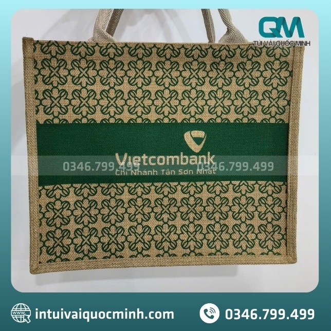 Ứng dụng của túi vải đay in logo ngân hàng Vietcombank