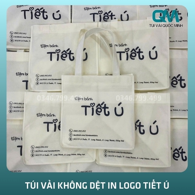 Thông tin túi vải không dệt in logo Tiết Ú