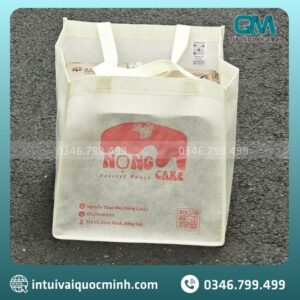 Một số mẫu túi vải không dệt in logo tiệm bánh nổi bật mà Quốc Minh đã sản xuất