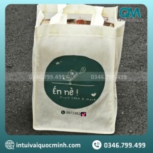 Một số mẫu túi vải không dệt in logo tiệm bánh nổi bật mà Quốc Minh đã sản xuất