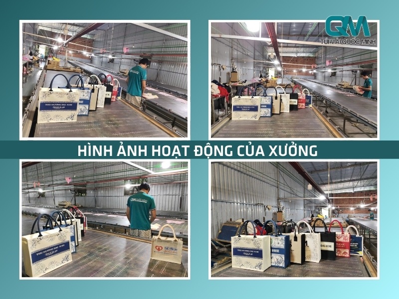 Hình ảnh hoạt động của xưởng In Túi Vải Quốc Minh