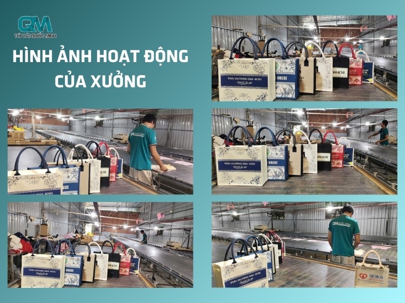 Hình ảnh hoạt động của xưởng In Túi Vải Quốc Minh