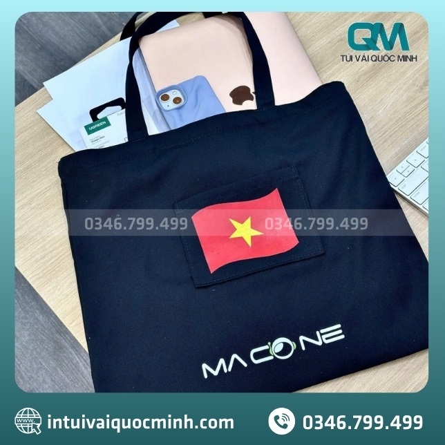 Đơn vị sản xuất túi canvas in họa tiết cute giá sỉ giao nhanh tại TPHCM