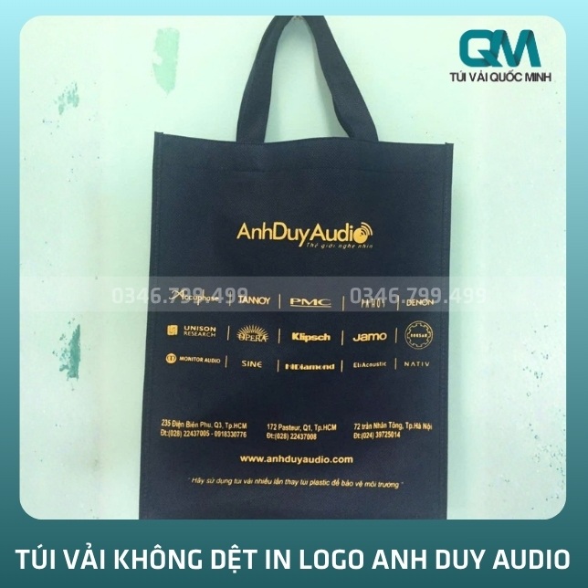 Túi vải không dệt in logo ANH DUY AUDIO dùng để làm gì?
