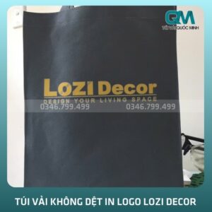 túi vải không dệt in logo LOZI DECOR
