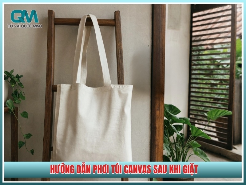 Hướng dẫn phơi túi canvas sau khi giặt