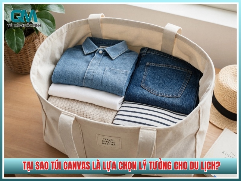 Tại sao túi canvas là lựa chọn lý tưởng cho du lịch?