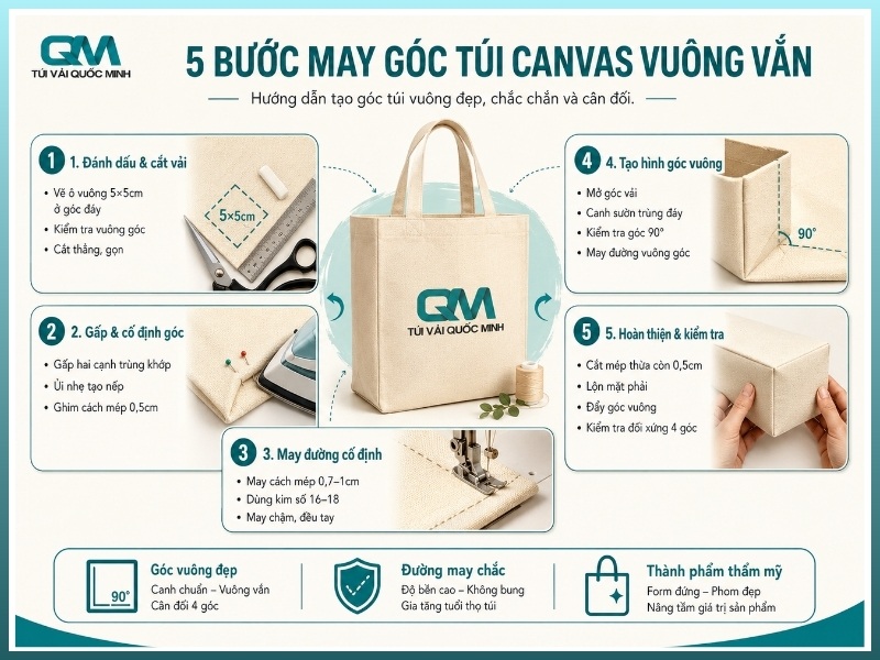 Chuẩn bị vải và dụng cụ trước khi may